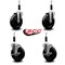 Service Caster 5'' Hard Rubber Wheel Swivel 7/8'' Expand Stem Caster Set 2 Brakes, 4PK SCC-EX20S514-HRS-2-TLB-2-78 - alternate 5